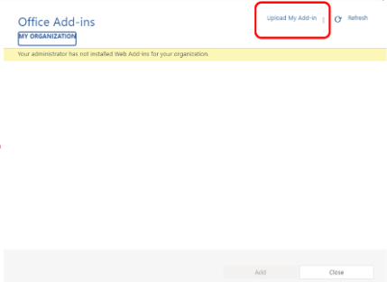 Upload Add-In
