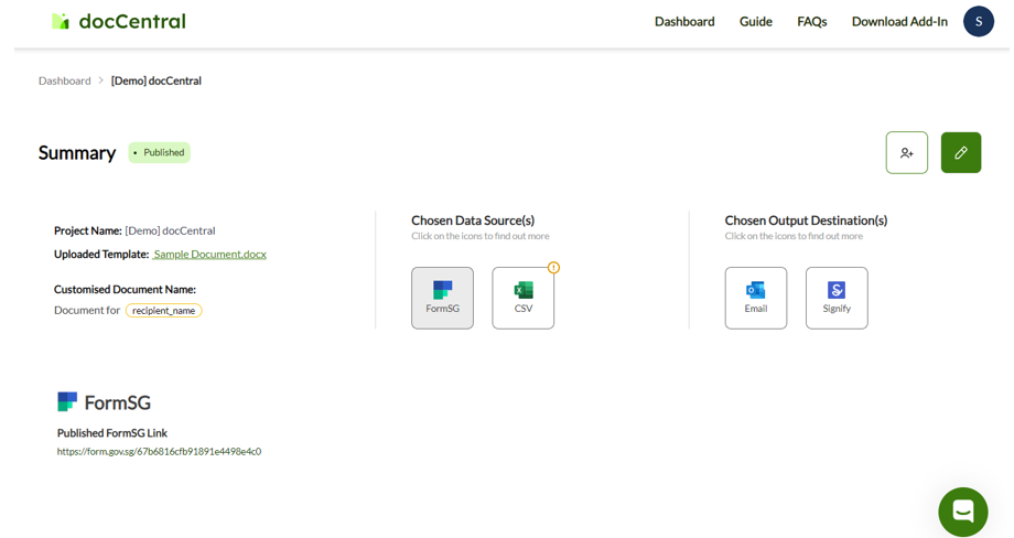 data source and output overview 1