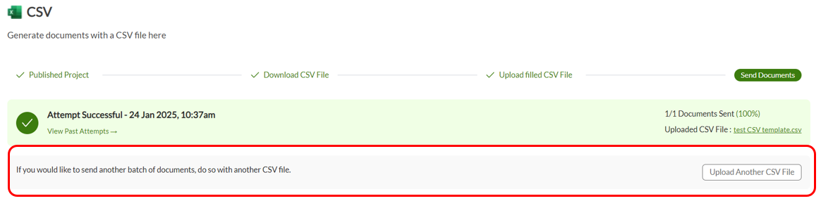 sending more documents
