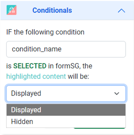 hidden option