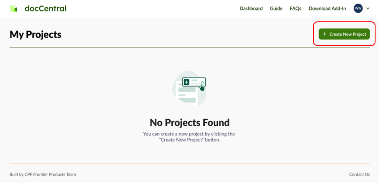 creating a project