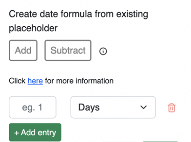 Date Formula Placeholder