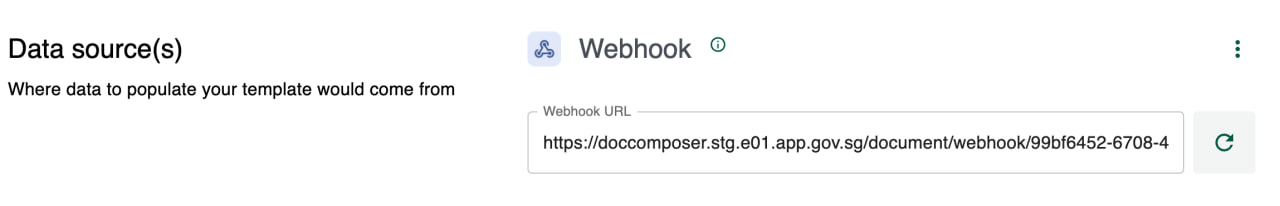 Choose Webhook