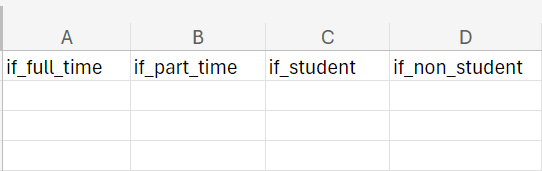 CSV IF Placeholders