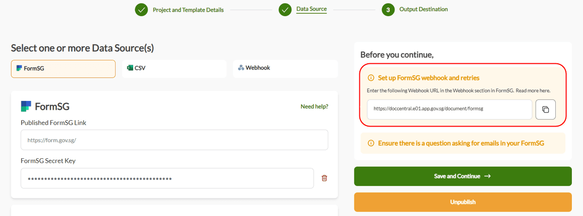 Webhook Link