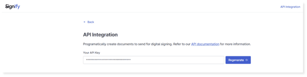 Signify API Integrations