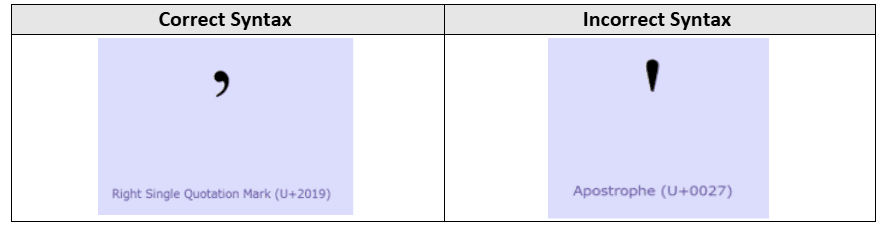 Correct Syntax